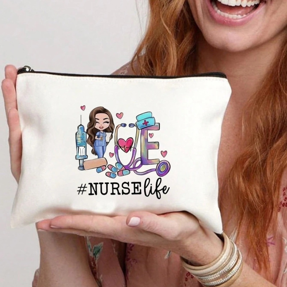 Nurse Needle Stethoscope Letter Print Best Gift For Mom, Teacher, Friend, Nurse,